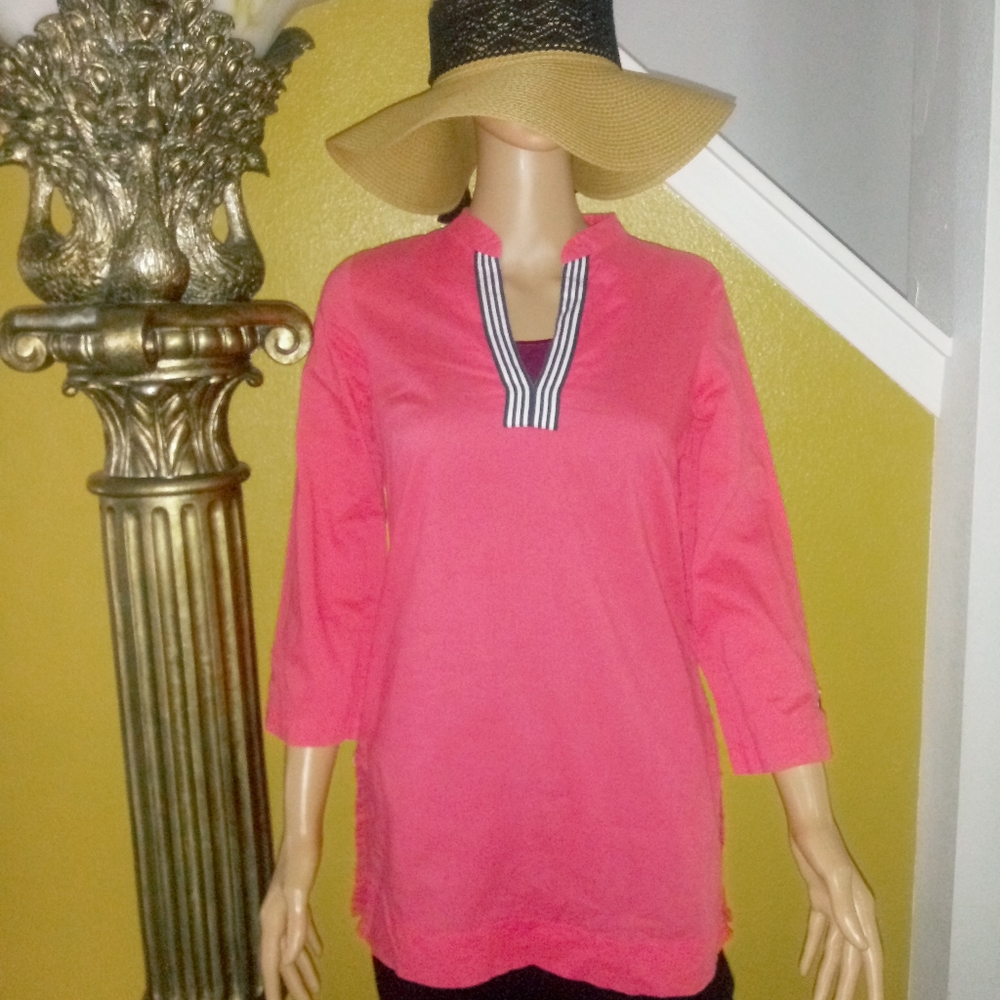 Brooks Brothers three quarter length sleeve top